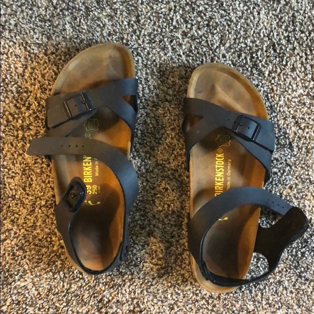 Birkenstock Rio Black Ankle Strap